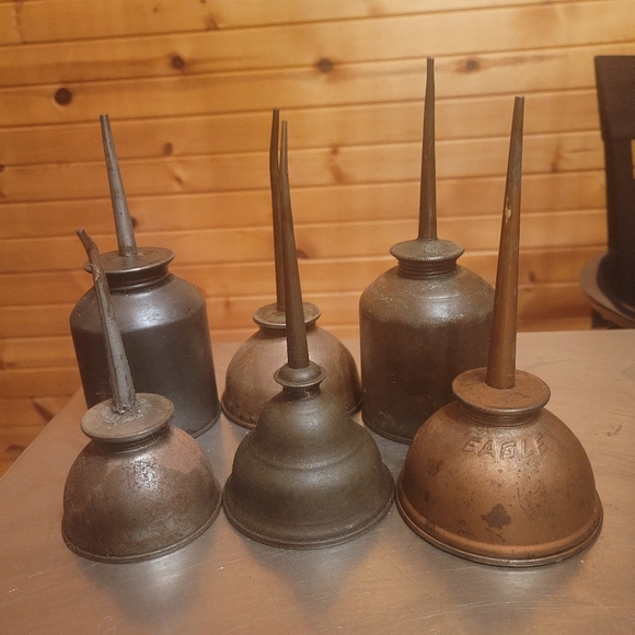 Bundle of 6 Thumb Pump Oil Cans (1 Eagle)